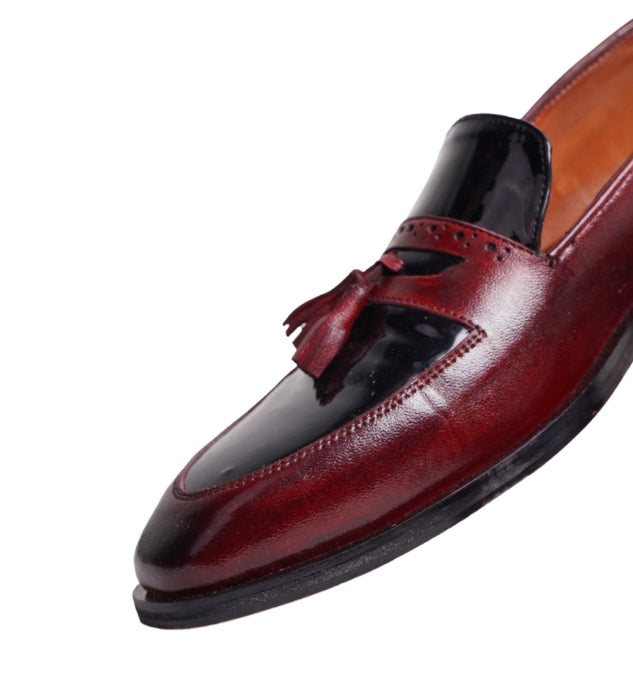 Glazed Tassel Loafers