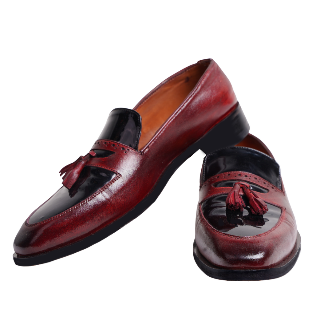 Glazed Tassel Loafers