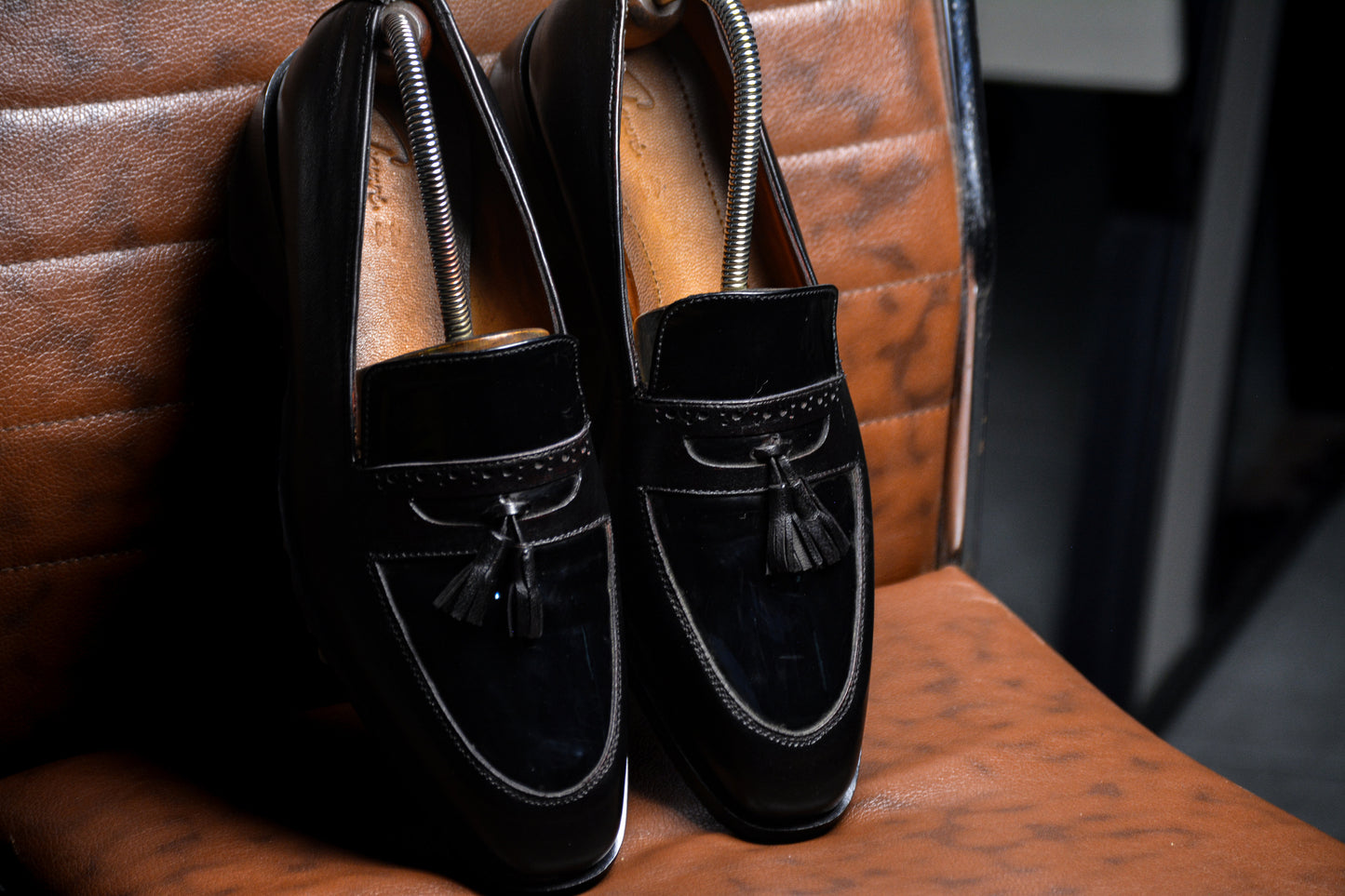 Glazed Tassel Loafers