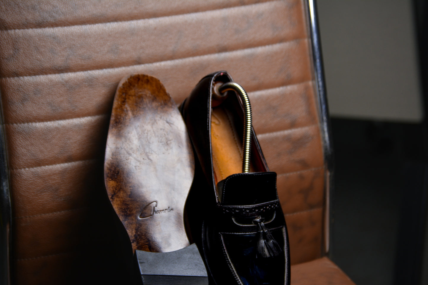 Glazed Tassel Loafers