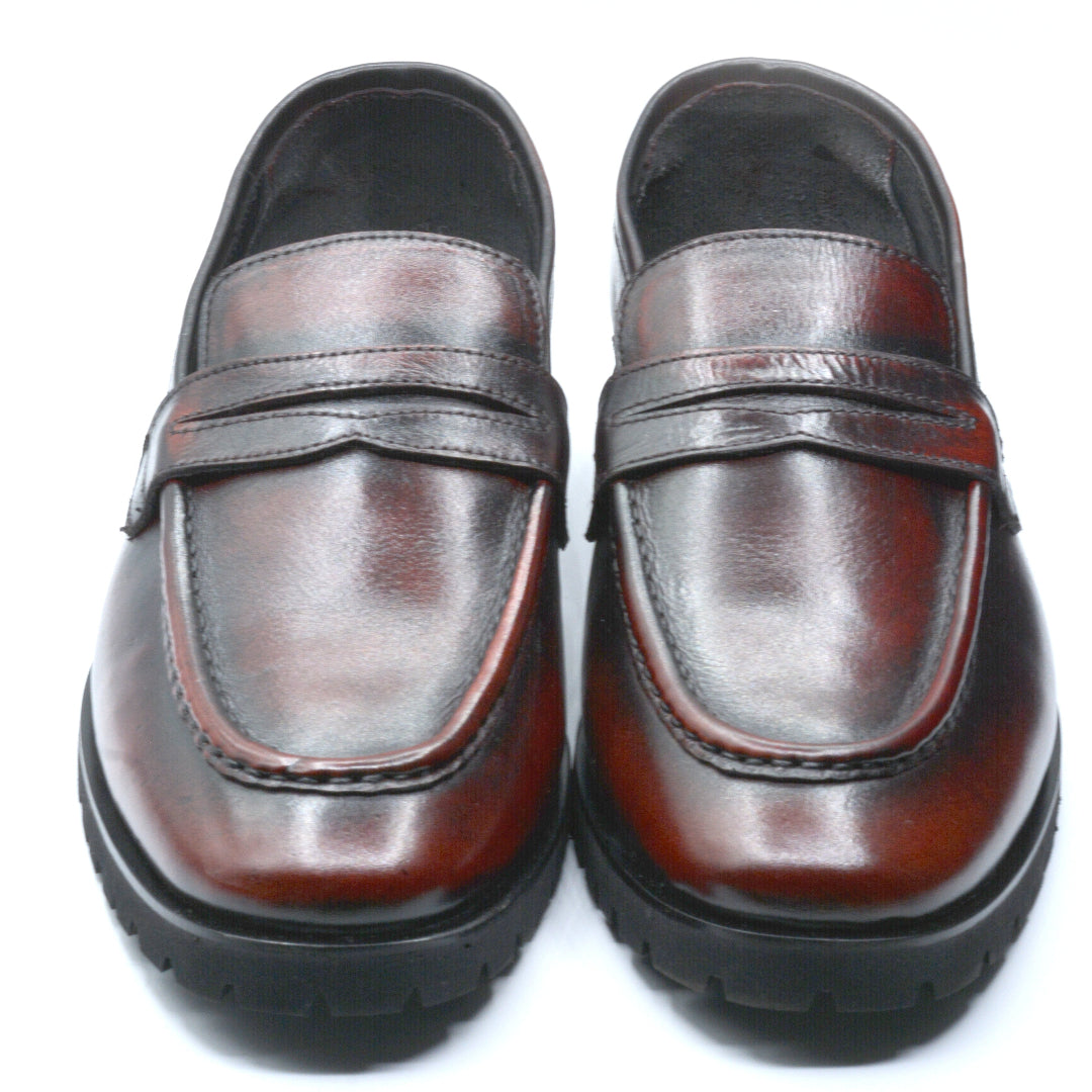 Oxblood Buff Loafers