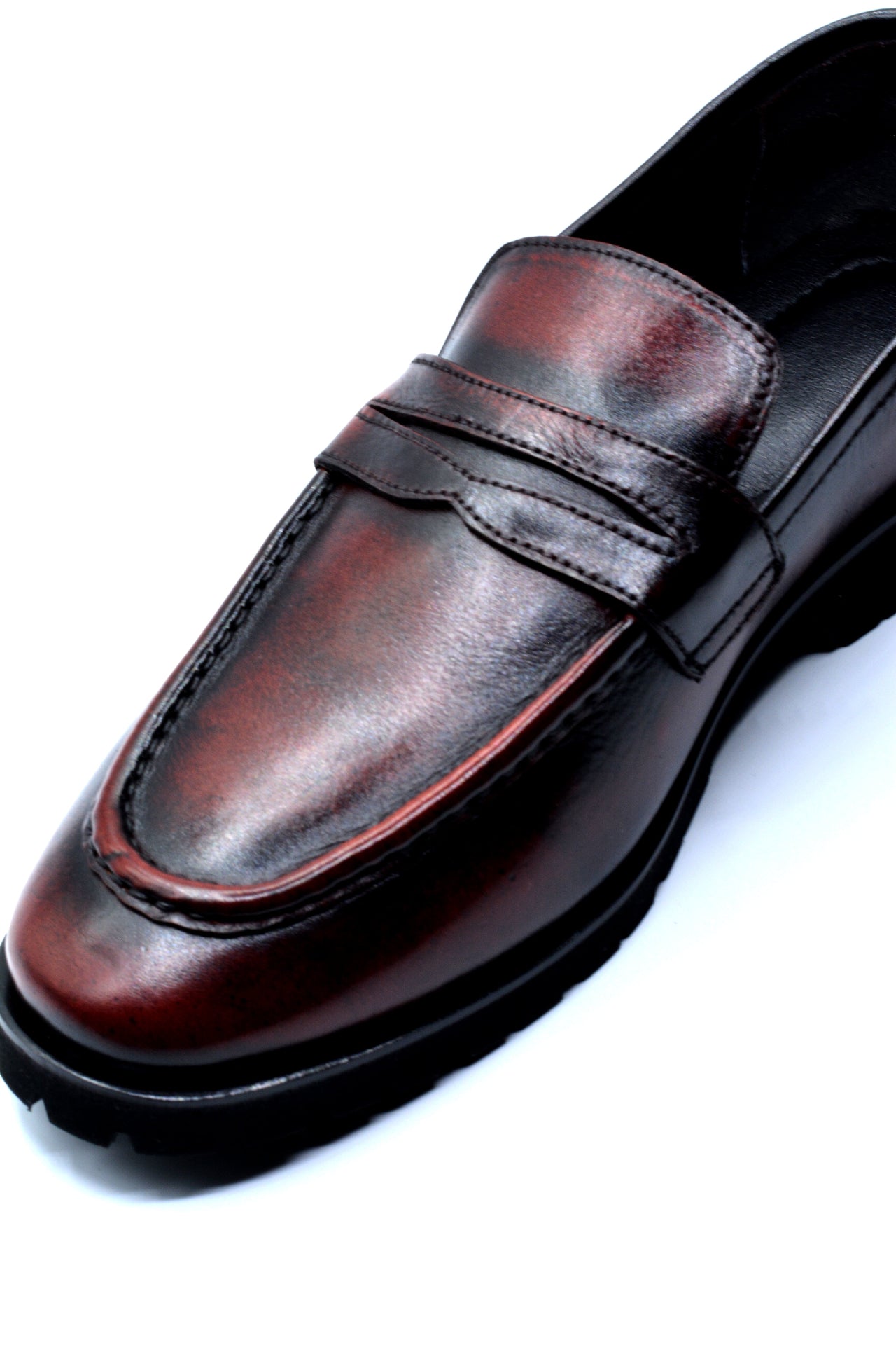 Oxblood Buff Loafers