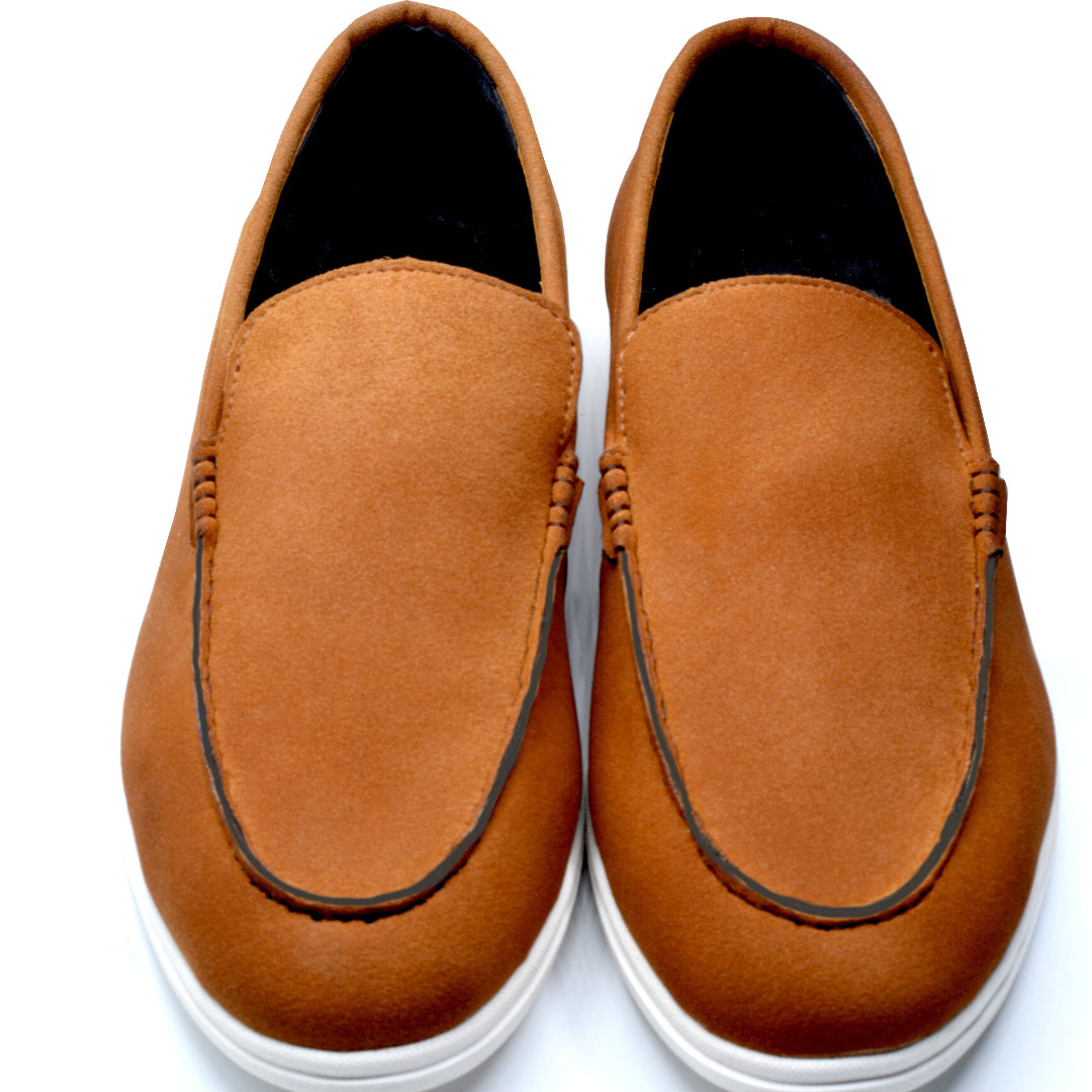Sandstone Suede Loafers