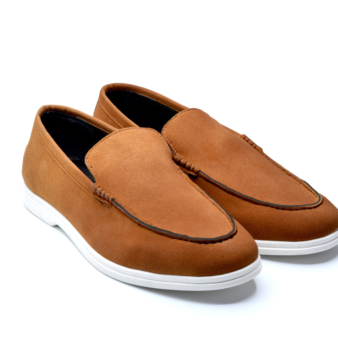 Sandstone Suede Loafers