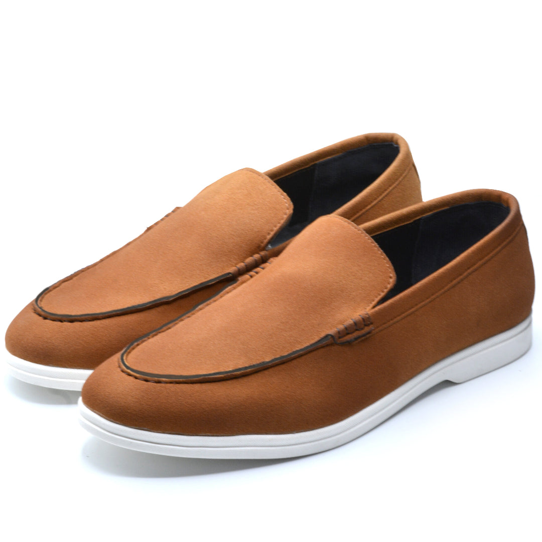 Sandstone Suede Loafers