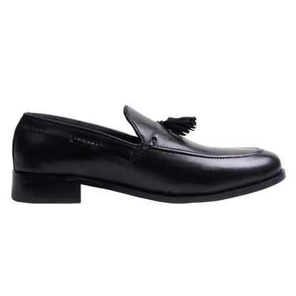 Charcoal Tassel Loafers