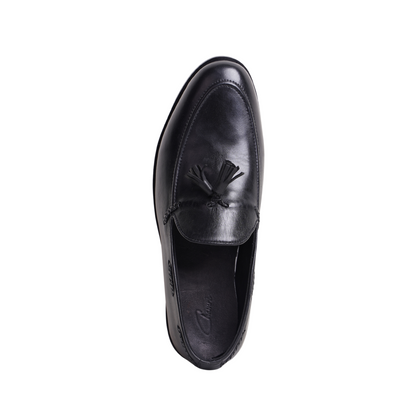 Charcoal Tassel Loafers