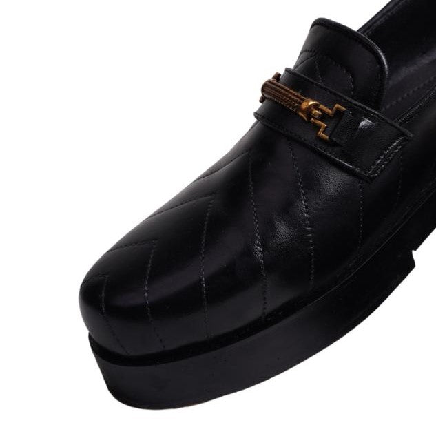 Chunky Black Loafers