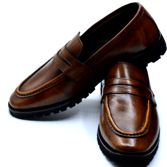 Bourbon Buff Loafers