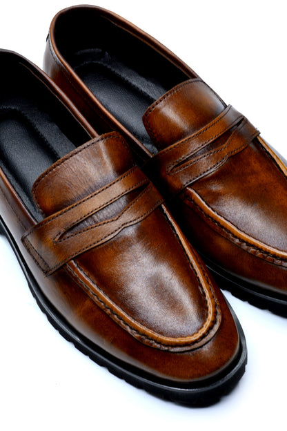 Bourbon Buff Loafers