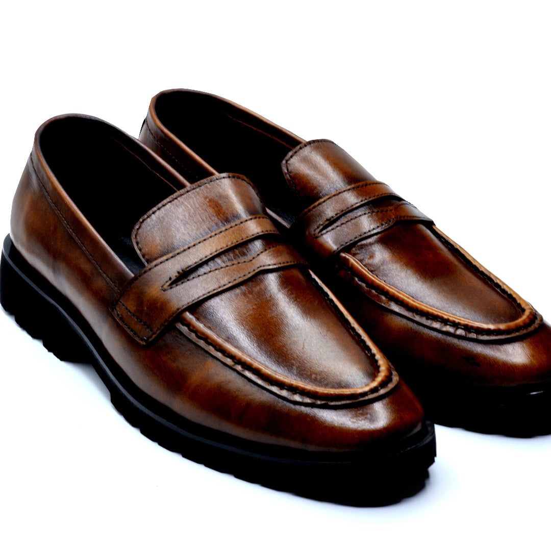 Bourbon Buff Loafers