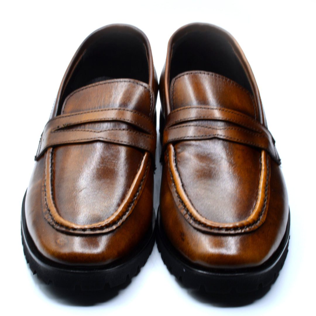 Bourbon Buff Loafers