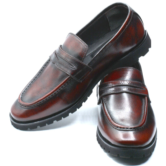 Oxblood Buff Loafers