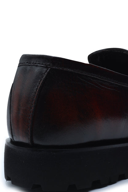 Oxblood Buff Loafers