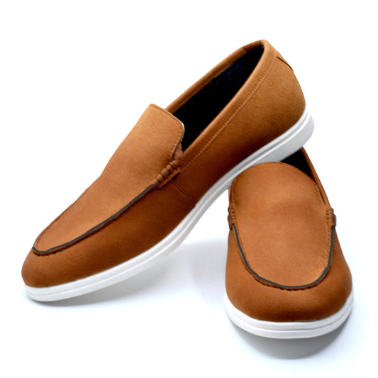Sandstone Suede Loafers