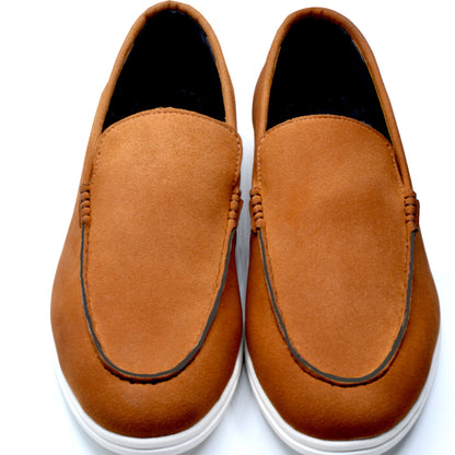 Sandstone Suede Loafers
