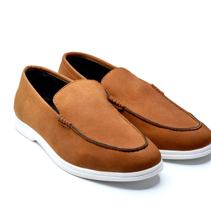 Sandstone Suede Loafers