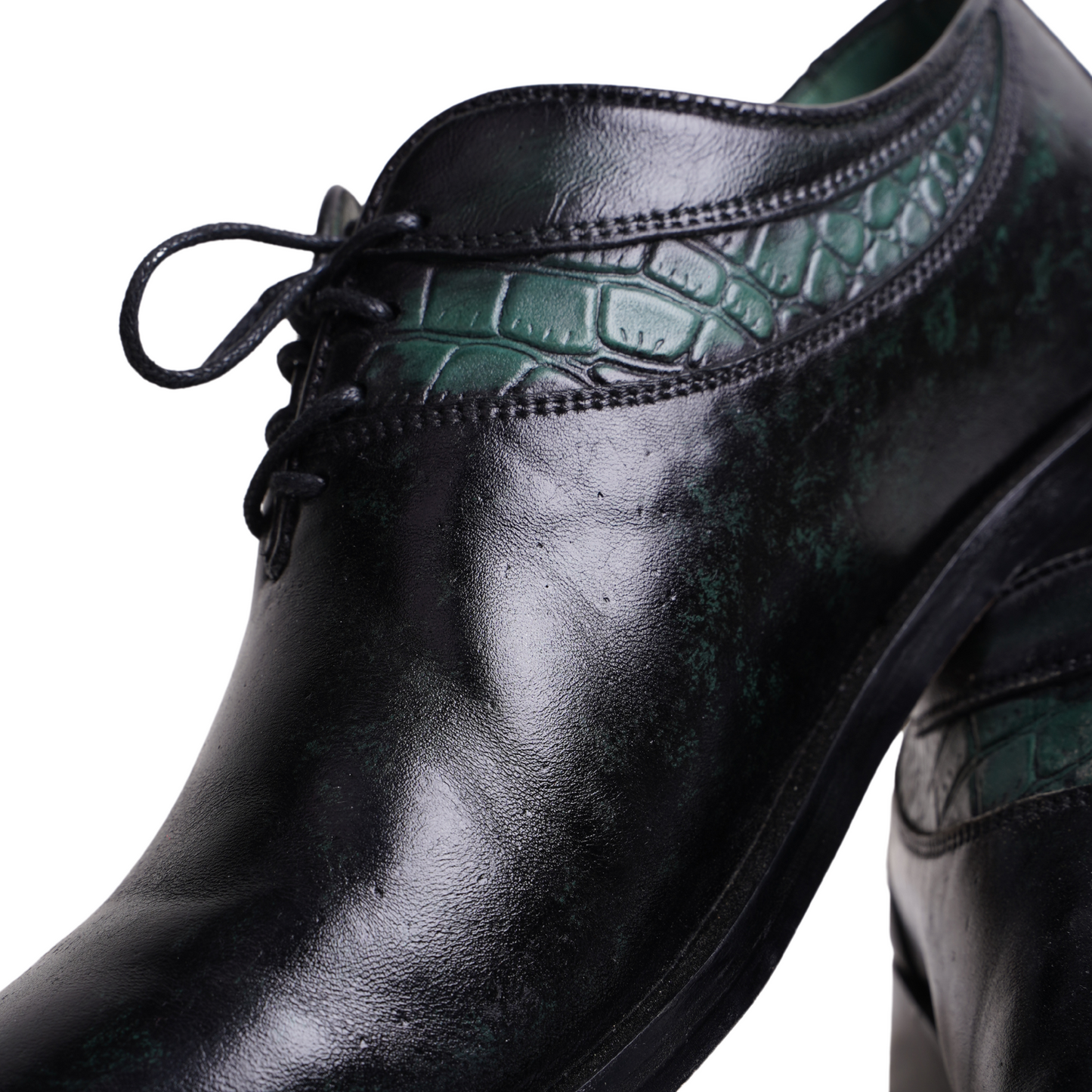 Onyx Green Oxfords